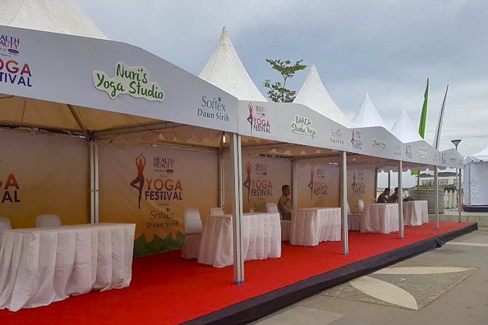 Sewa Booth Tenda Facia 3 x 3 m Makassar