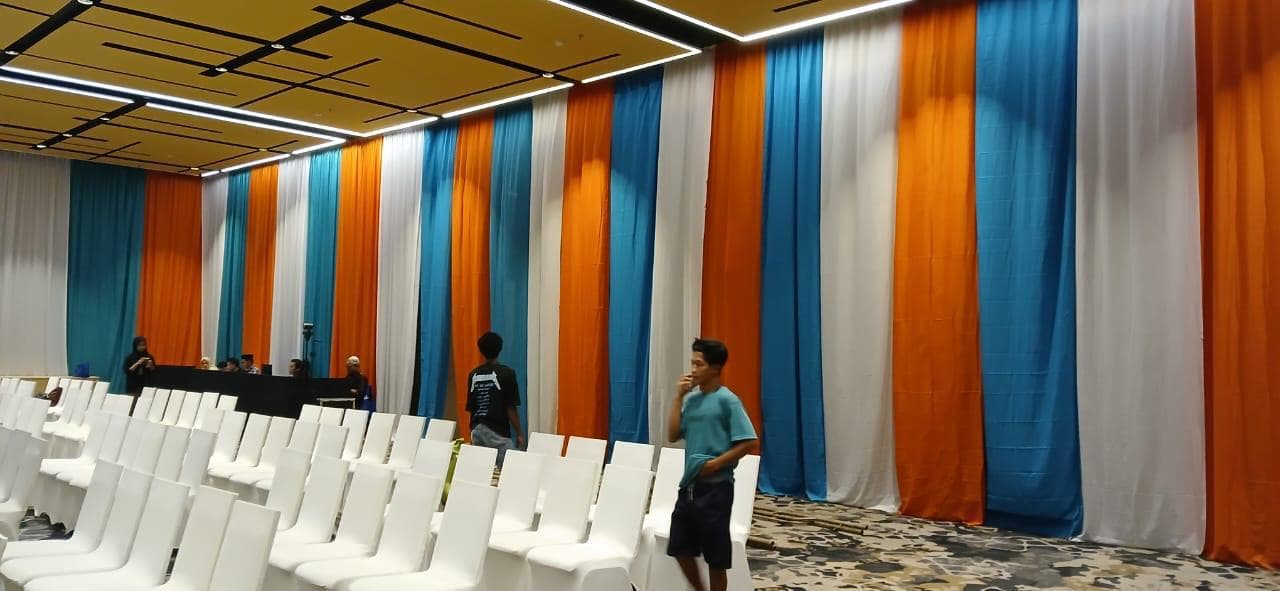 Sewa Wall Covering Dekorasi Kain Makassar